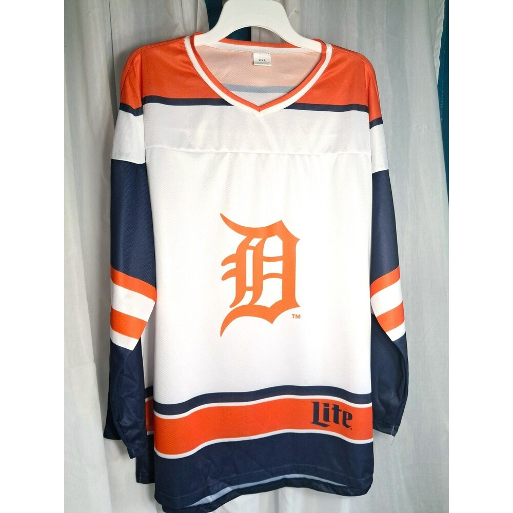 Detroit Tigers Hockey Jersey SGA 4/11/2026 Size Adult 2XL XXL MLB Promo